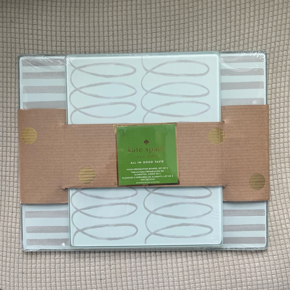Charlotte Street Kate Spade Glass prep boards